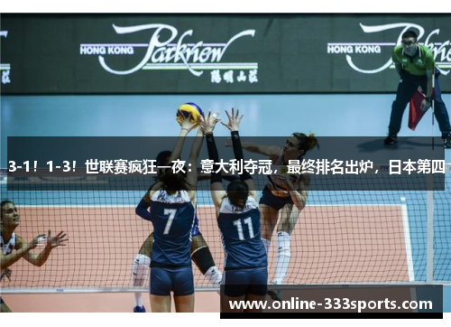 3-1！1-3！世联赛疯狂一夜：意大利夺冠，最终排名出炉，日本第四
